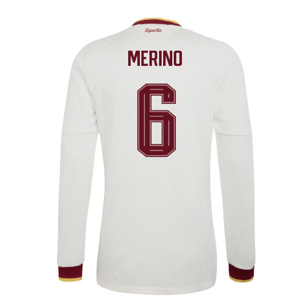 2026-2027 Spain Authentic Long Sleeves Away Shirt (Merino 6)-SoccerKits Hub | Buy Soccer Jerseys Online